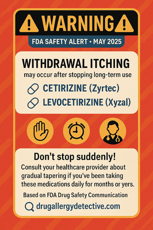 FDA Warning: Rebound Itching from Cetirizine or Levocetirizine